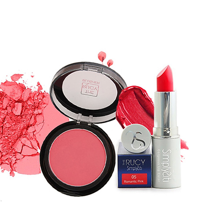 Bộ Trang Điểm The Rucy (Phấn Má Hồng #1 & Son Symplisity Silver # 5)