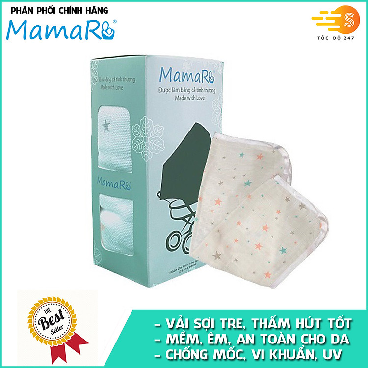 Tìm mua tại Avakids:Khăn che nôi vải sợi tre Mamaru, tràn ngập Khuyến mãi, Ưu đãi