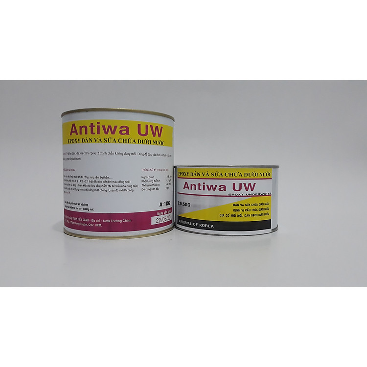 Keo Dán Gạch Dưới Nước - Gạch Hồ Bơi (Bộ 1.5Kg)