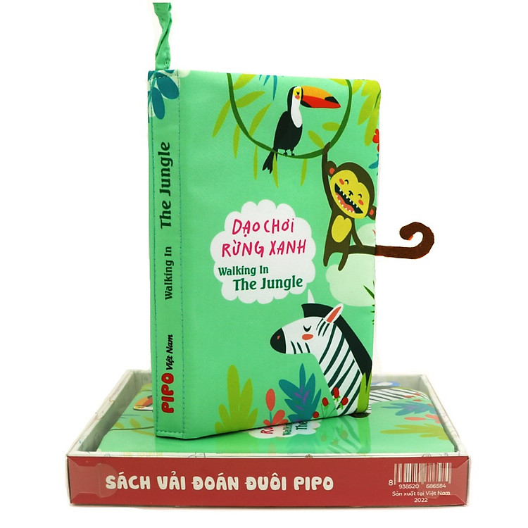 Sách Vải Tương Tác Cho Bé - Đuôi Con Vật Chính hãng Giá tốt - Hình ảnh 4