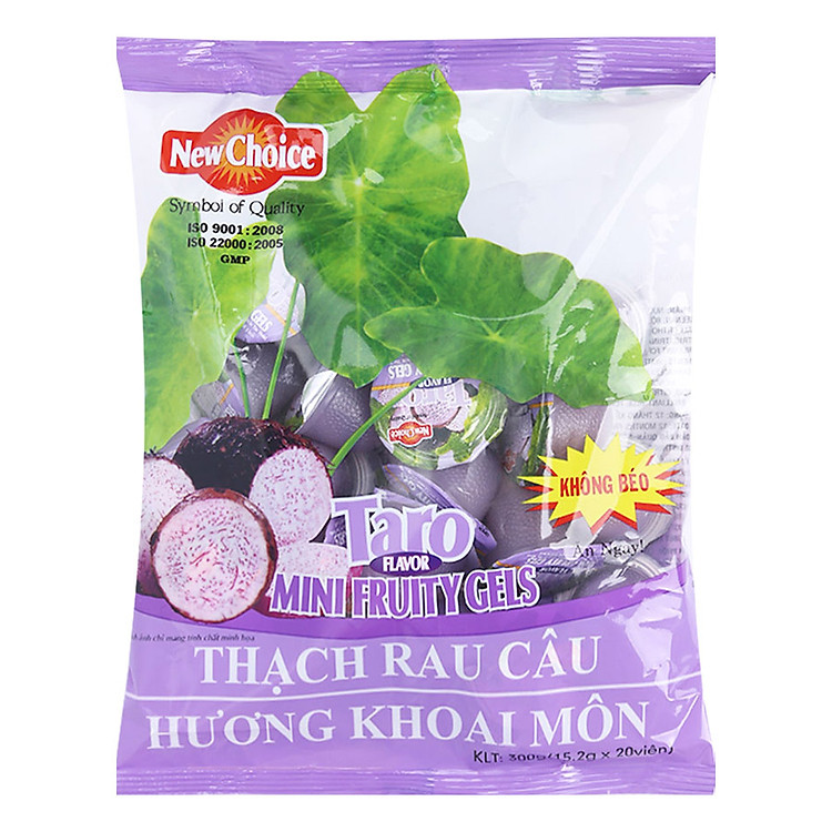 Thạch Rau Câu NewChoice Hương Khoai Môn Gói 300G
