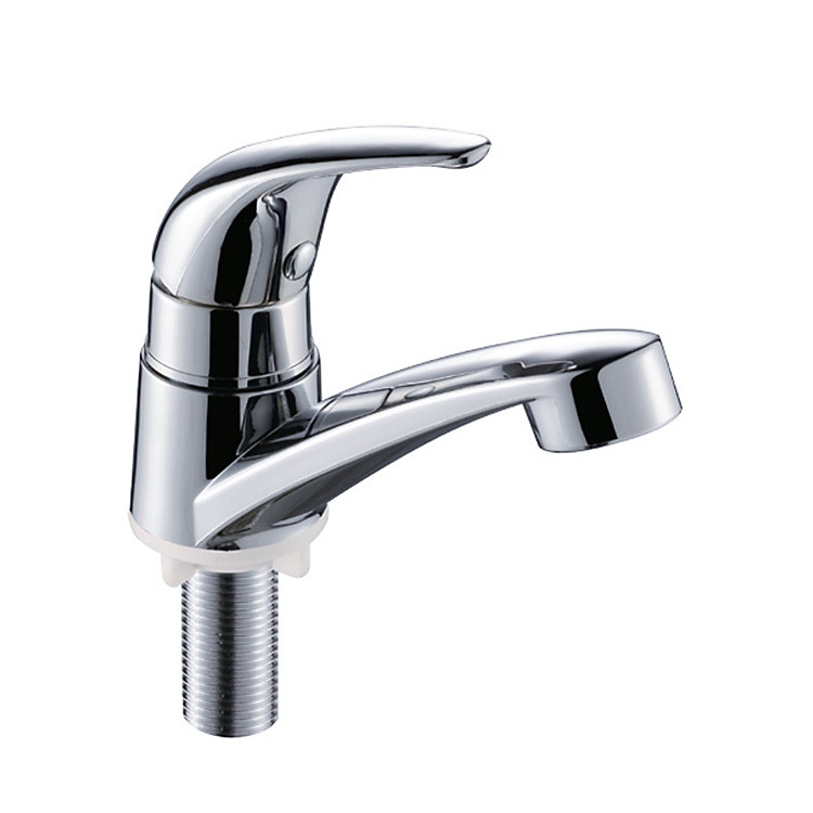 Vòi nước nóng lạnh bồn rửa tay mạ kẽm hợp kim đơn lạnh