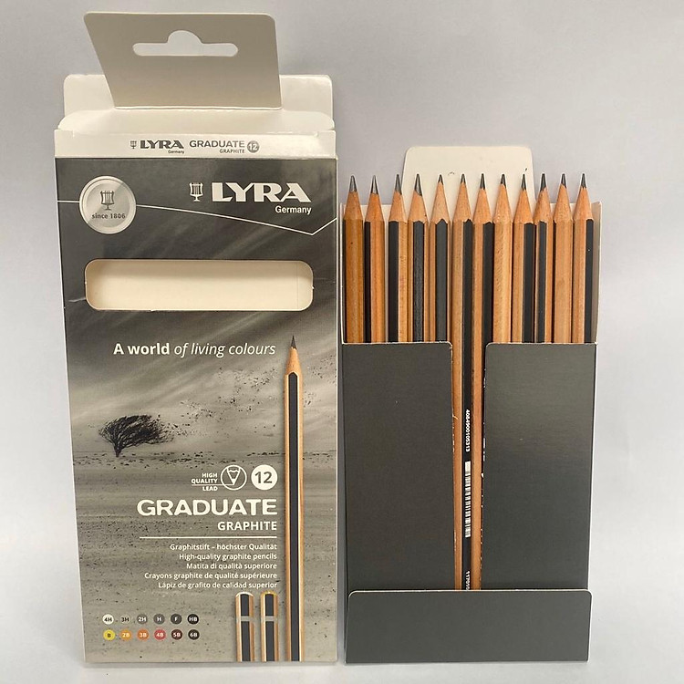 Bút chì cao cấp LYRA Graduate Graphite (Hộp 12 bút) - Ảnh 3