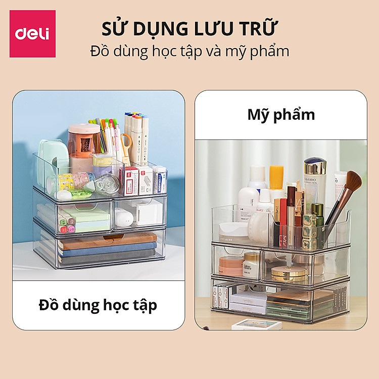 Khay Đựng Đồ Đa Năng Để Bàn Deli (25*17*7.5) - Ảnh 4