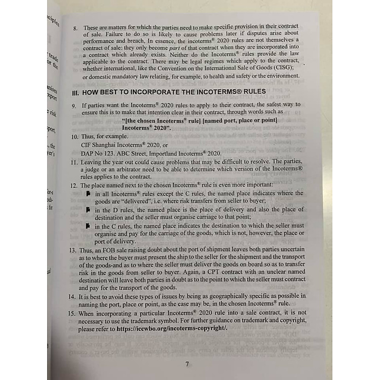 Incoterms 2020 - Quy tắc của ICC về sử dụng các điều kiện thương mại quốc tế và nội địa (Song ngữ Anh - Việt) - Ảnh 5