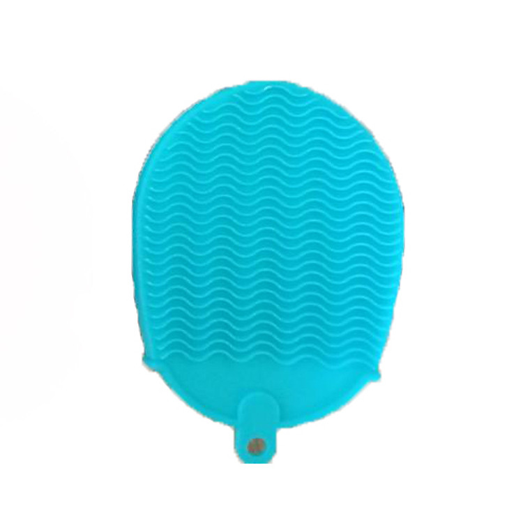 miếng silicon tẩy tế bào chết và là sạch da body và mặt màu xanh