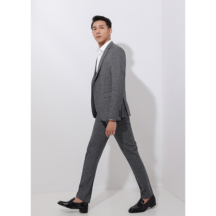 Bộ Vest nam Biluxury VBB001GHT001 (ghi xám)