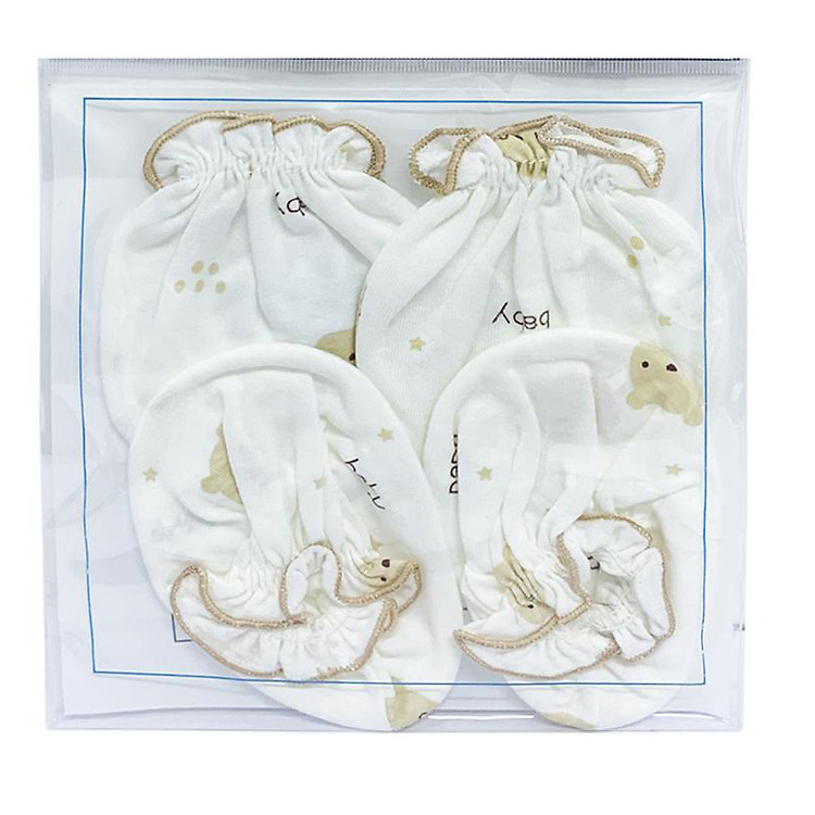 Bộ Bao Tay Bao Chân Cho Bé - PR49 PAPA Thái Lan.