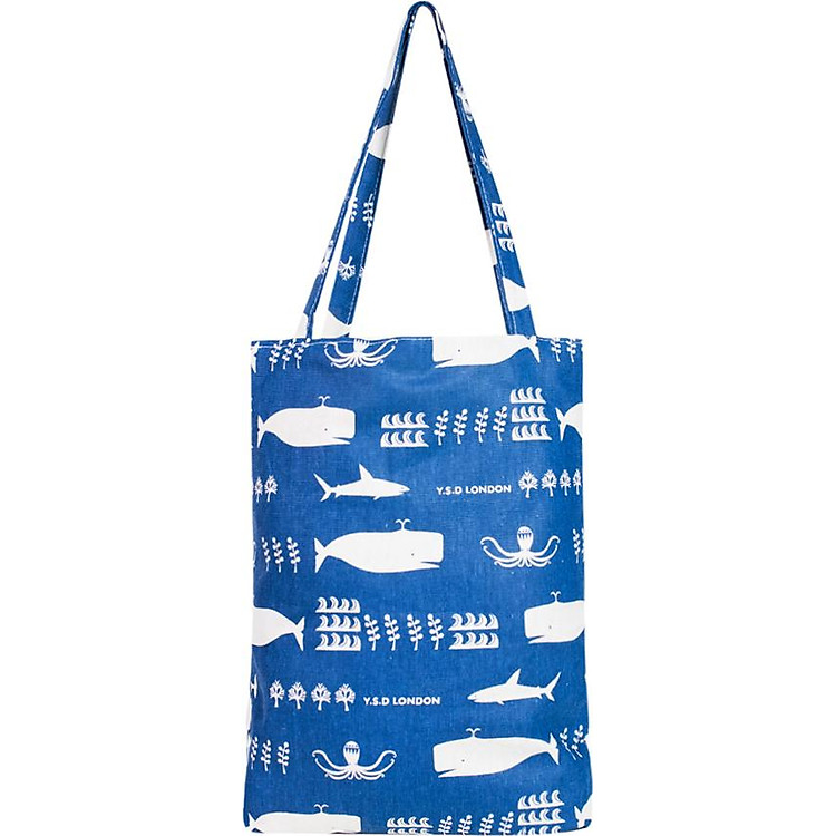 Túi Tote Nữ Cá Heo XinhStore TVBM_01 (41 x 30 cm) - Xanh Đậm
