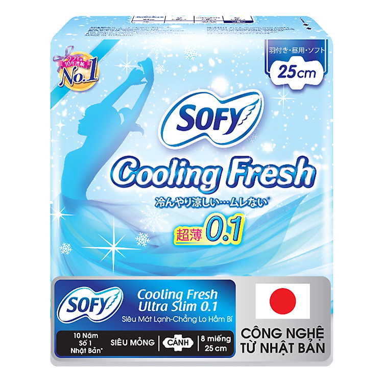 Băng Vệ Sinh Diana Sofy Cool Fresh Ssm 0.1 25Cm 08-1903
