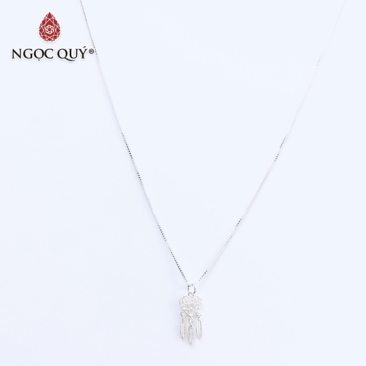 Dây chuyền bạc mặt dreamcatcher hình trái tim - Ngọc Quý Gemstones