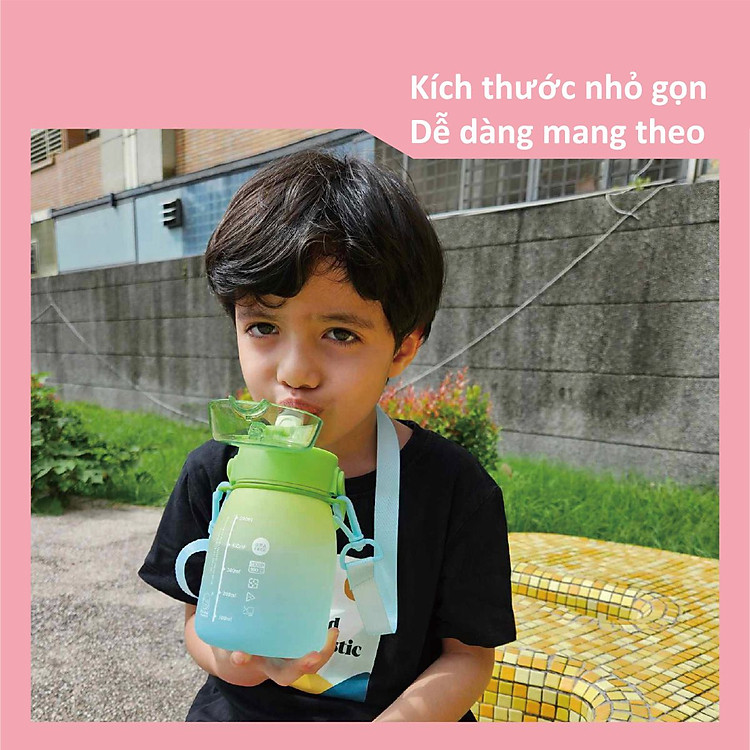 Mua Bình nước nhựa Tritan cho bé 600ml Chính hãng Ưu đãi - Hình ảnh 3