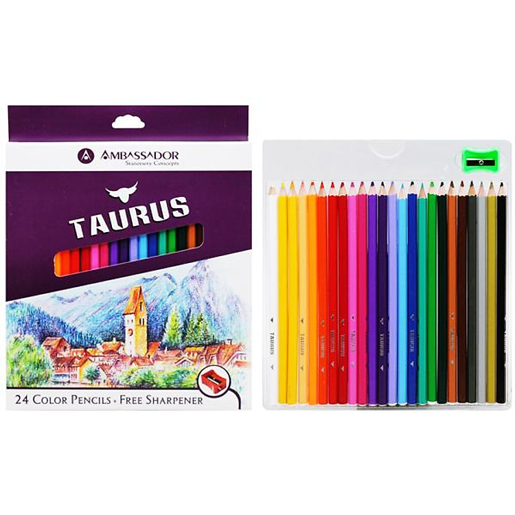 Bộ Bút Chì Màu Dài Kores (24 chiếc) - Ảnh 2