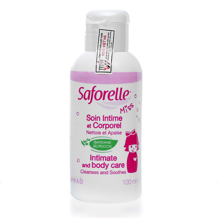 Dung dịch vệ sinh bé gái Saforelle Miss (100ml)