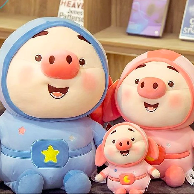 Thú nhồi bông heo phi hành gia 20cm Chính hãng Tiết kiệm - Hình ảnh 2