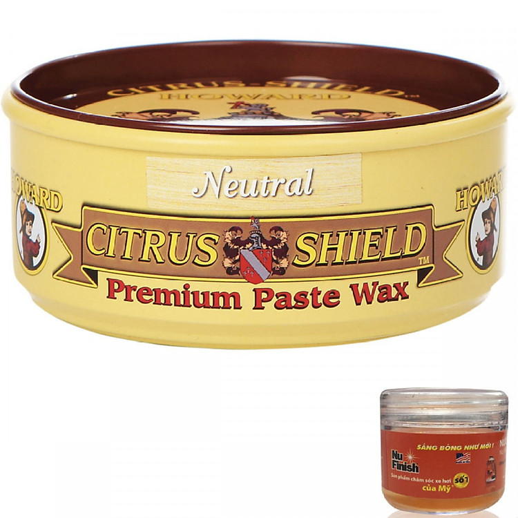 Sáp đánh bóng và bảo vệ gỗ Howard Citrus Shield CS0014 312g + Tặng nước rửa xe Nu Finish Car Wash 30ml
