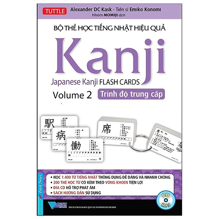 Hộp Flash Cards – Kanji 2 (200 Thẻ + 1CD)