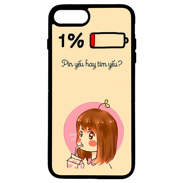 Ốp lưng cho iPhone 8 Plus Girl 01 - Hàng chính hãng