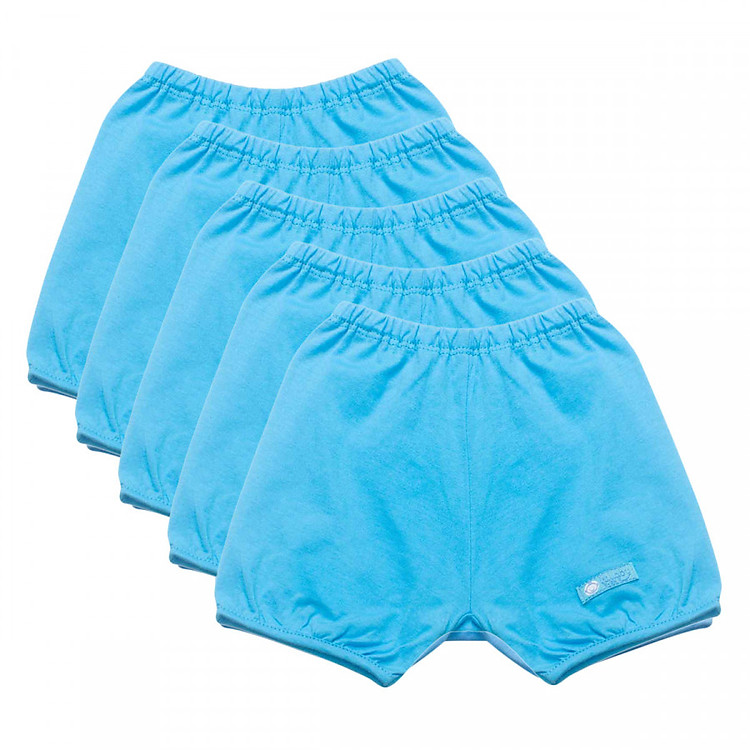 Combo 5 Quần Ngắn Bo Ống Cho Bé LullabyBaby NH03-12-XDT - Xanh Da Trời
