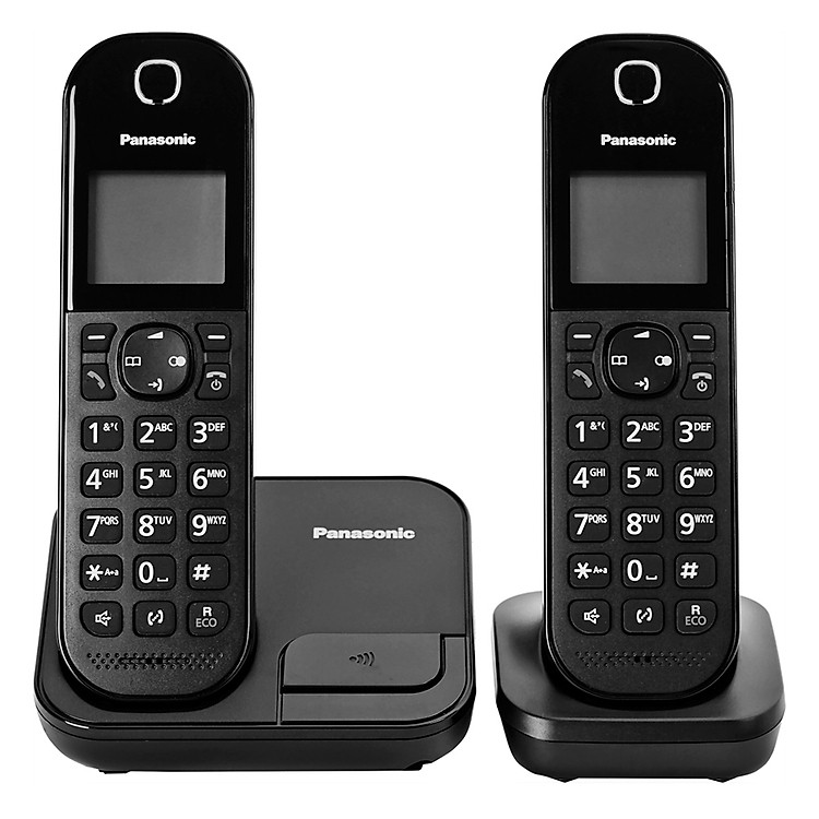 Điện Thoại Bàn Không Dây Panasonic KXTGC412 (Đen) - Hàng Chính Hãng