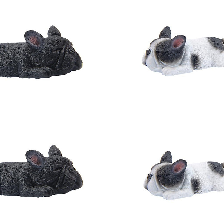 4 Pieces Custom Made Resin Sleeping Corgi Dog Puppy Resin Figurine Figure