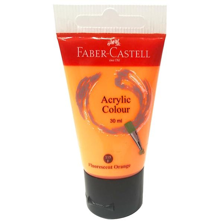 Tuýp Màu Vẽ Acrylic 30ml (Cam Neon)