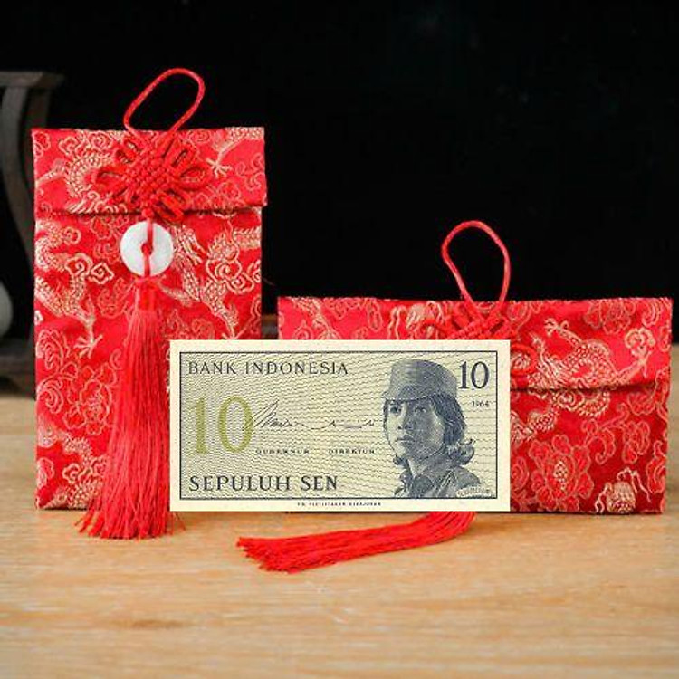 Túi gấm 10 Indonesia xưa