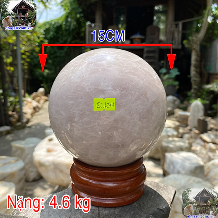 Lý do trên bàn làm việc của những người thành công hay đặt quả cầu phong thủy NHA SAN QC1211 – 4.6Kg (ĐK: 15cm)