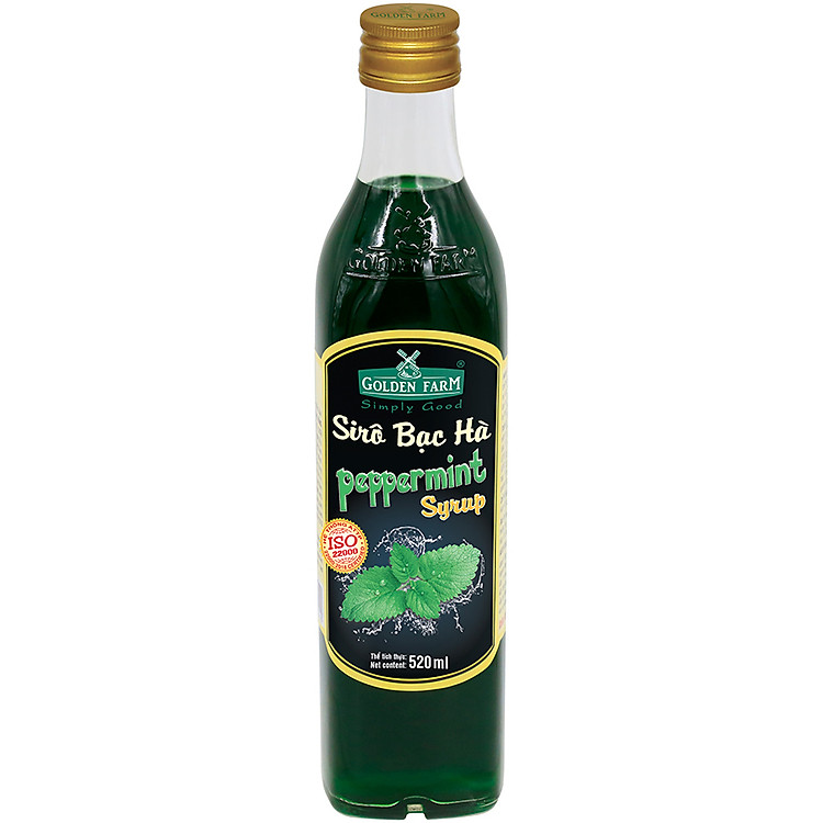 Siro Bạc Hà Golden Farm 520ml