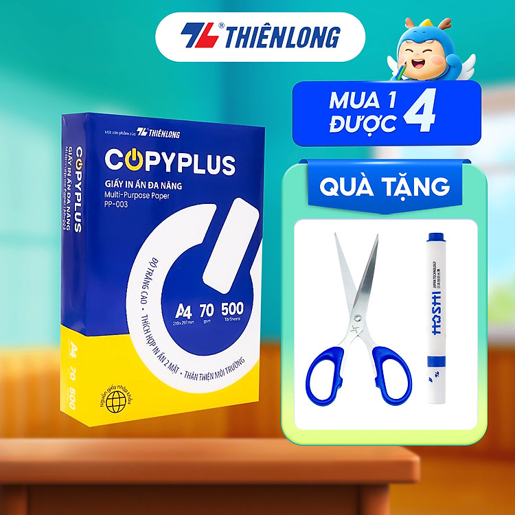 Giấy A4 70gsm Thiên Long Copy Plus PP-003 (500 tờ)