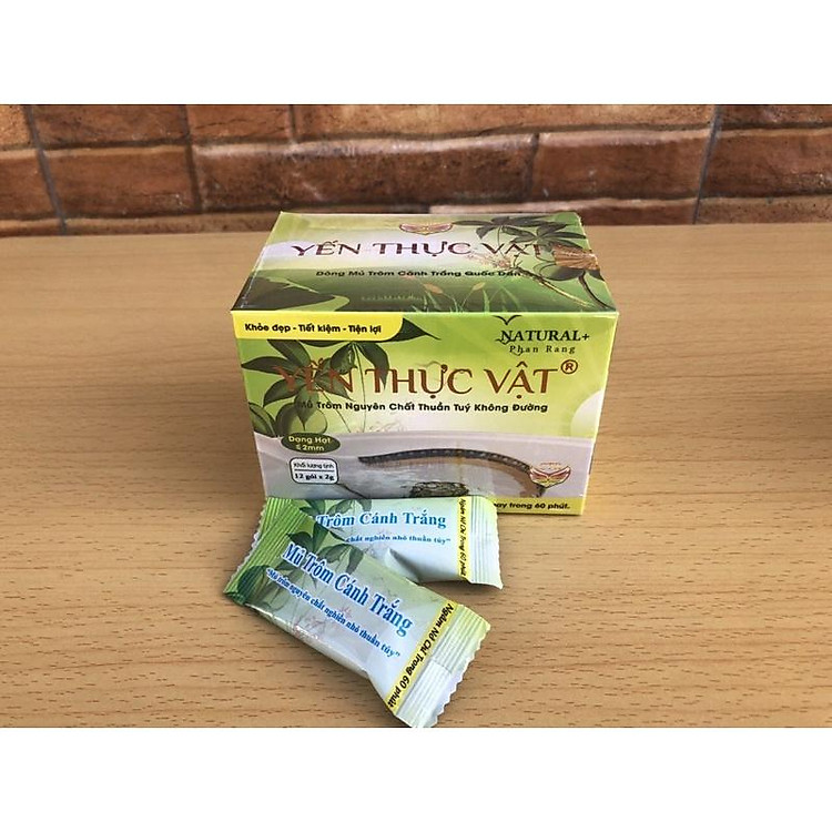 Mủ Trôm Cánh Trắng - Hộp 12 gói (mỗi gói pha với 500ml nước) sử dụng tiện lợi và nhanh chóng