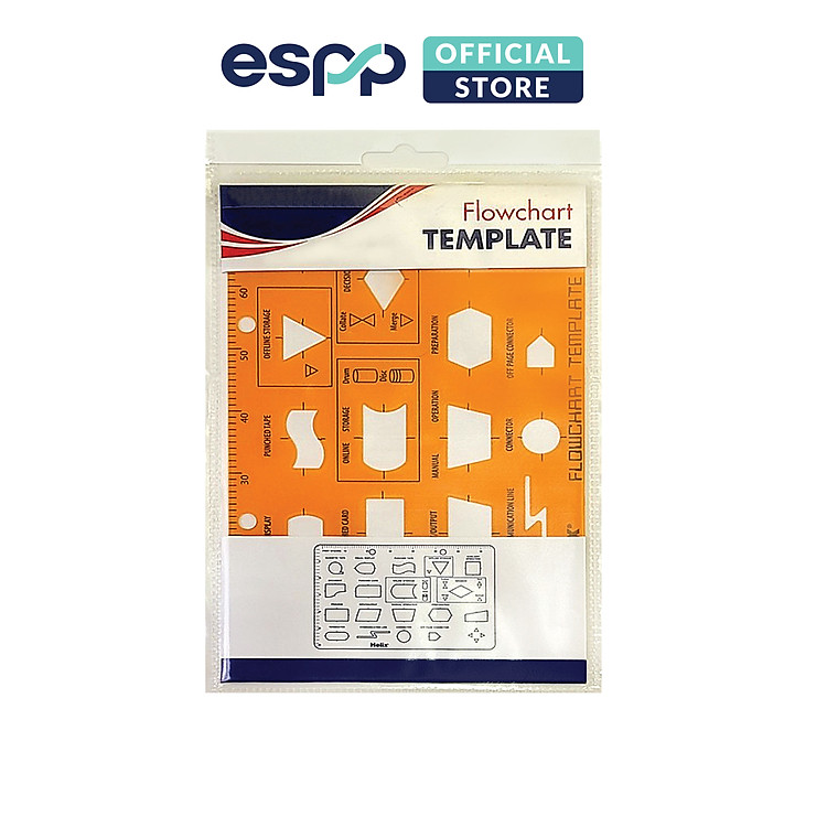Thước dẻo vẽ flowchart 19 mẫu - HELIX - Ảnh 2