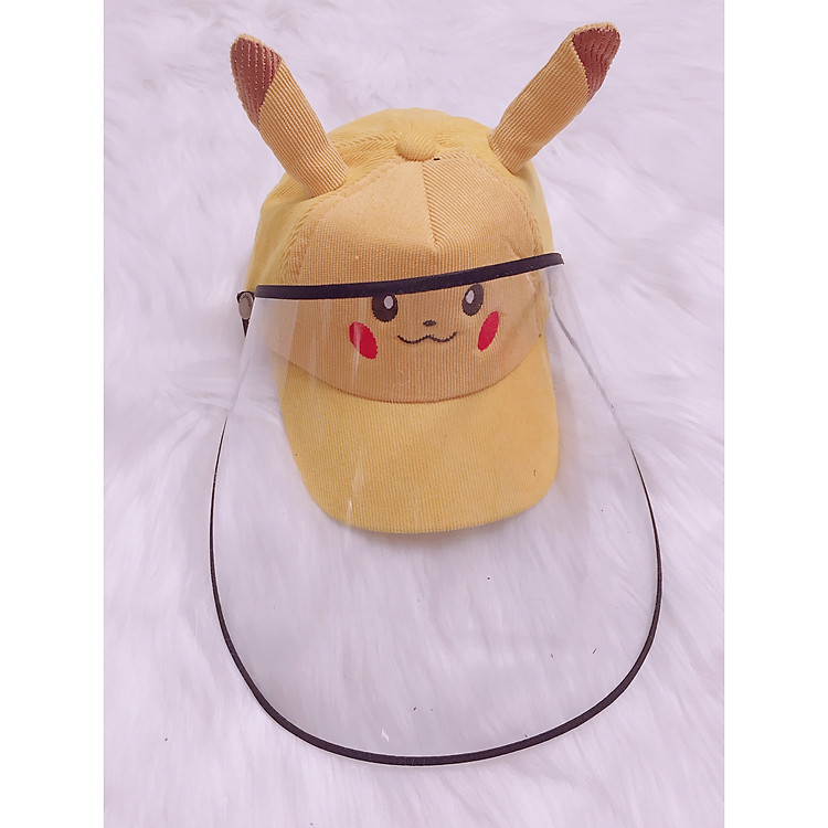 Mũ trẻ em có màn kính chống nắng chống bụi ( màu ngẫu nhiên )