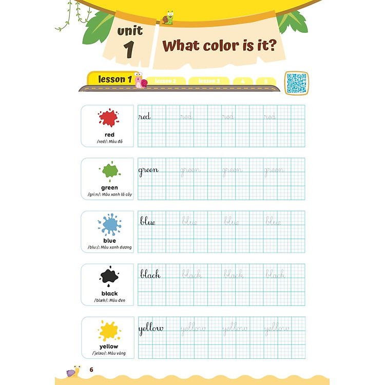 Luyện Viết Chữ Đẹp Từ Vựng Tiếng Anh Family And Friends - National Edition 1 - Ảnh 3