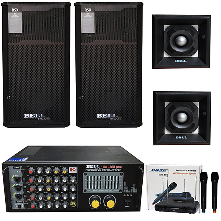Dàn karaoke và nghe nhạc 4 tấc PA - BK 88S 16 Sò (Chính Hãng)