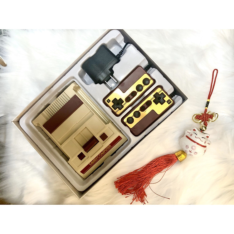 Máy chơi game 2 nút tích hợp sẵn 500 game có contra, nấm, tank, jackal