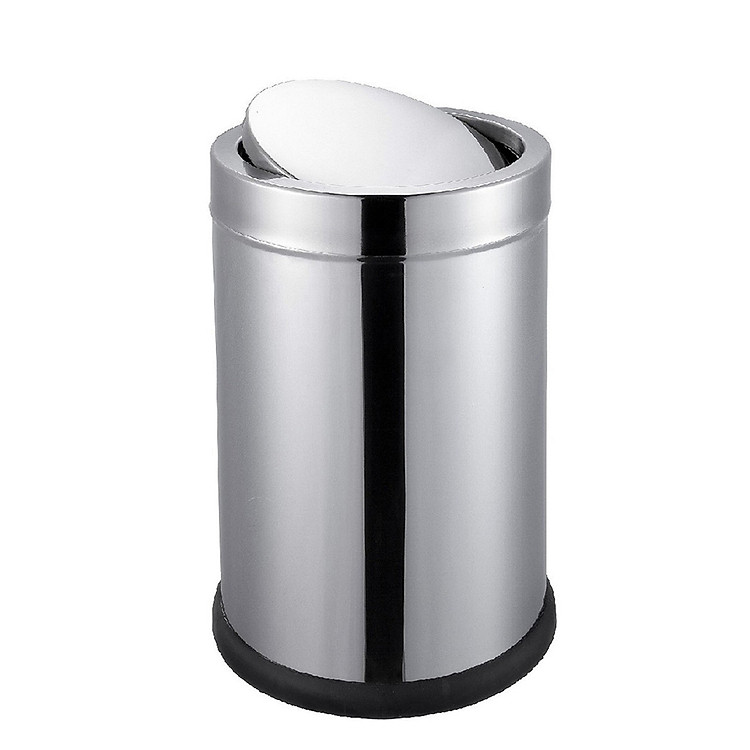 Thùng rác INOX nắp lật tự động cân bằng ECO 124