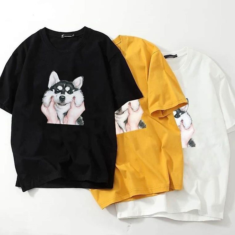 (SALE) Áo Thun Unisex mẫu Dog đáng yêu