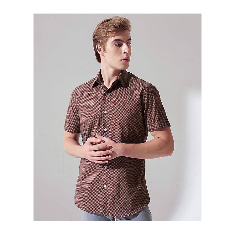 Áo Sơ Mi Nam The Cosmo OLIVER SHIRT Màu Đỏ TC1022083BU