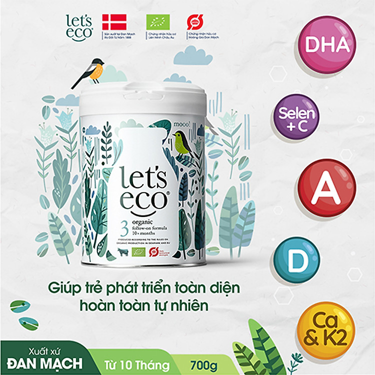 Tham Khảo tại ConCung: Sữa Bột Hữu Cơ Let's Eco số 03 700g , nhận ngay nhiều Ưu đãi