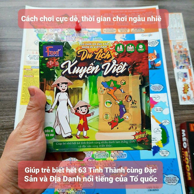 Mua Đồ Chơi Board Game Du Lịch Xuyên Việt Chính hãng Giá rẻ - Hình ảnh 3