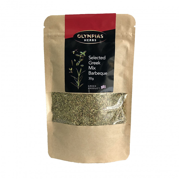 Hốn hợp lá thơm khô Hy Lạp dùng cho đồ nướng hiệu Olympias- Olympias Greek Mix Barbeque Herbs