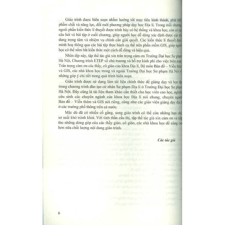 Giáo trình Cơ sở hệ thống thông tin địa lí (GIS) - Đỗ Văn Thanh, Dương Thị Lợi - Ảnh 6