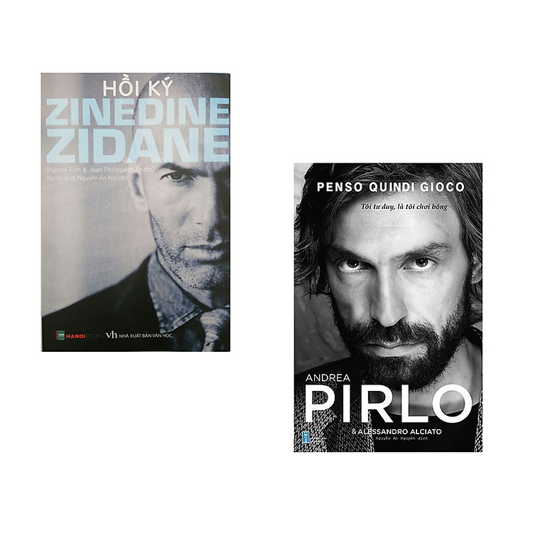 Combo: Hồi kí Zinedine Zidane, Andrea Pirlo - Tôi tư duy là tôi chơi bóng(tự truyện)