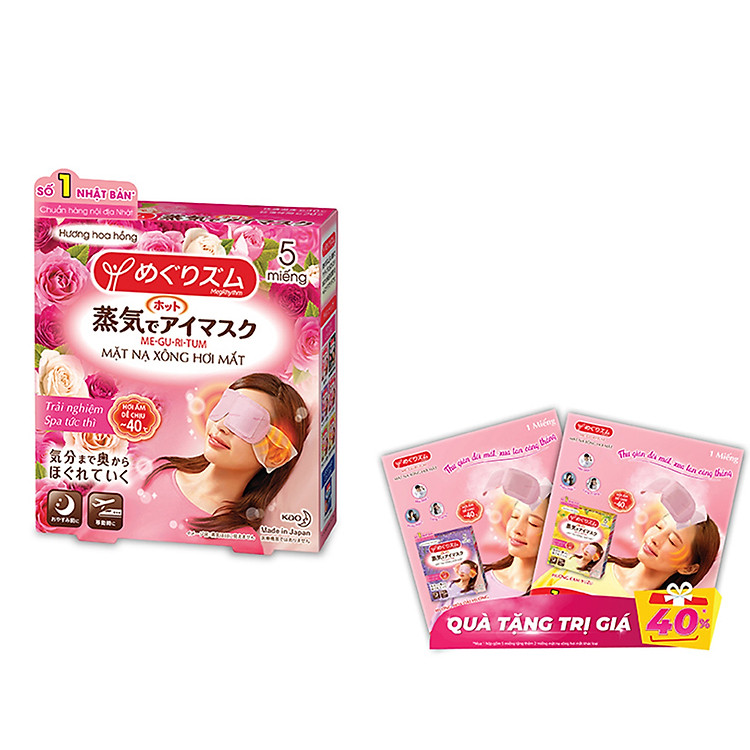 Combo 1 Hộp MeRhythm Hương Hoa Hồng + Tặng 1 Miếng MegRhythm Lavender và Hương Cam