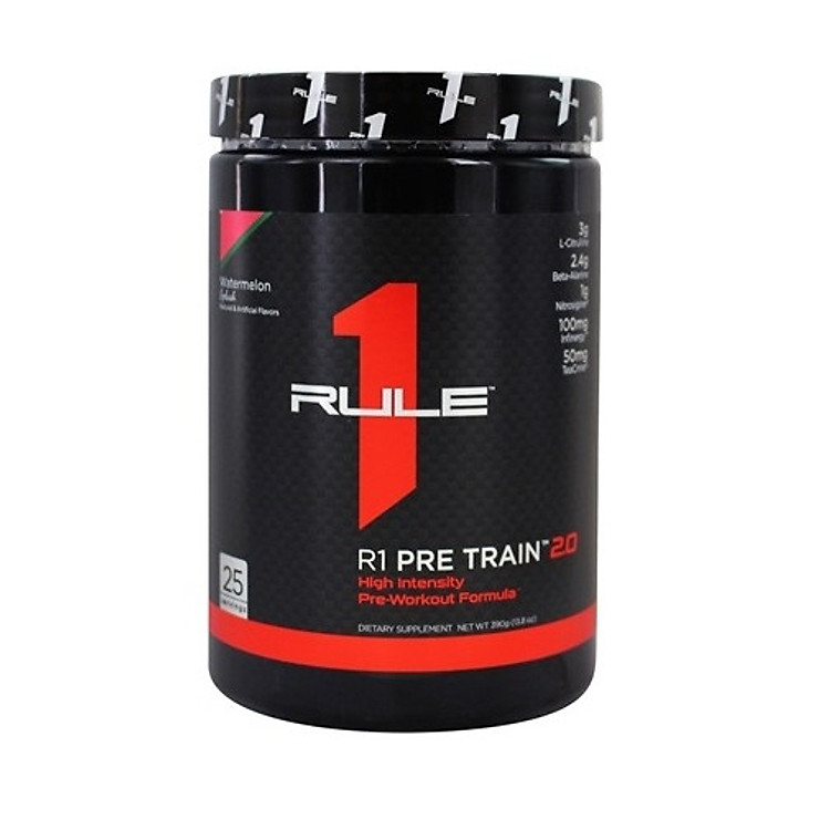Tăng năng lượng trước khi tập Rule 1 Pre Train 2.0, 25 servings, 390g