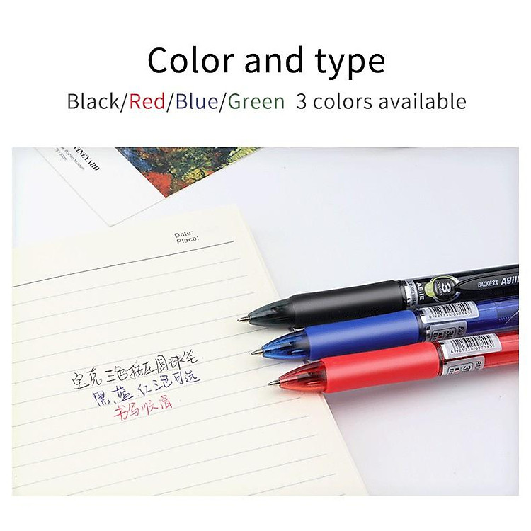 Bộ Bút Bi 3 Ngòi 3 Màu 0.7mm (12 cây) - Ảnh 6