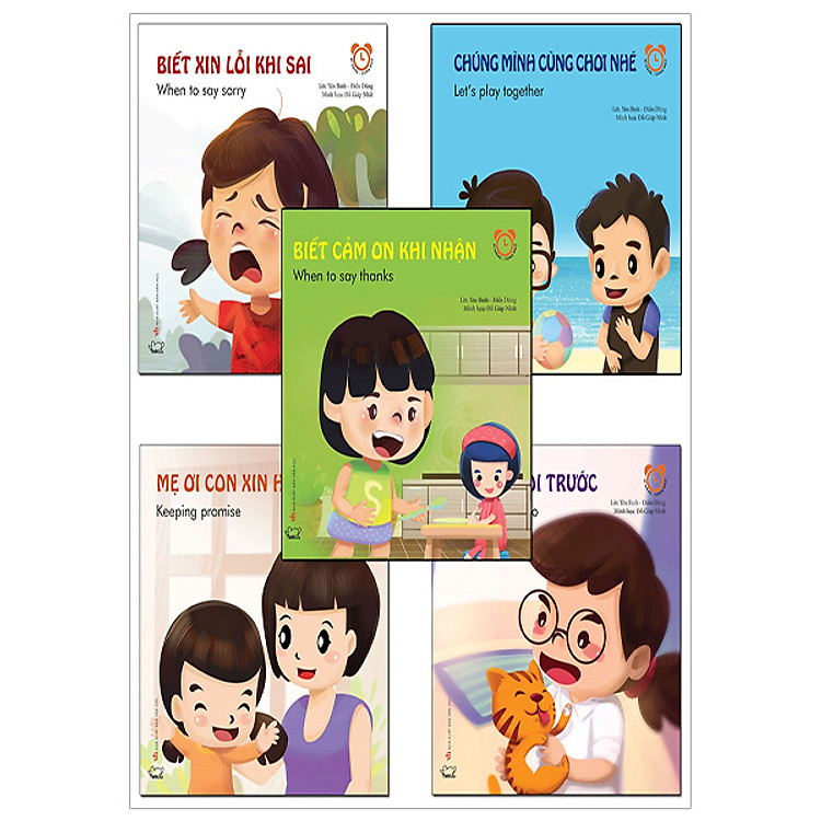 Combo Sách Kỹ Năng Cho Bé Trong Giao Tiếp Hàng Ngày (Song Ngữ) - Tái Bản 2018