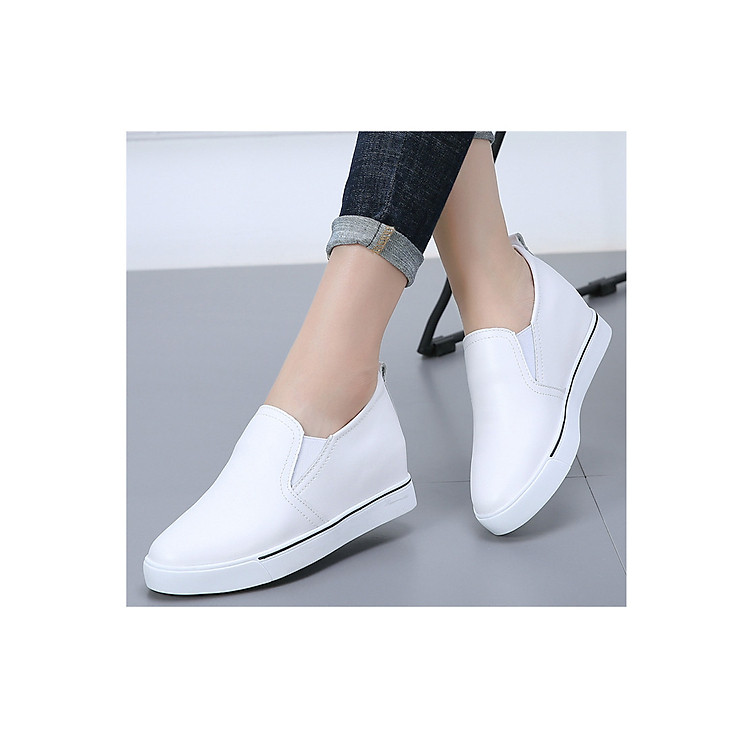 Giày Lười Da Thật 6,5CM