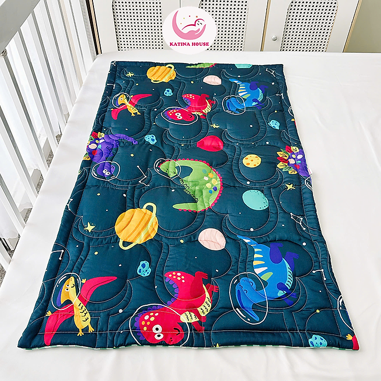 Nệm cho bé Katina House tencel 60s, chất vải cao cấp, mát mượt, giúp bé ngon giấc